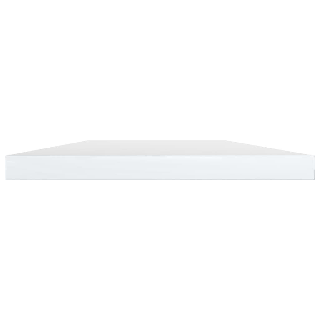 Ripiani per Libreria 4 pz Bianco Lucido 60x10x1,5cm Multistrato