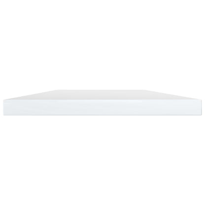 Ripiani per Libreria 4 pz Bianco Lucido 60x10x1,5cm Multistrato