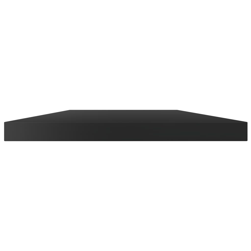 Ripiani per Libreria 4pz Nero Lucido 60x10x1,5cm Multistrato