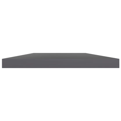 Ripiani per Libreria 8pz Grigio Lucido 60x10x1,5cm Multistrato