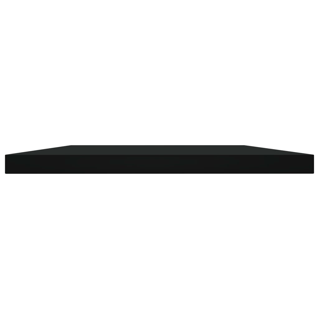 Ripiani per Libreria 4pz Neri 60x20x1,5cm in Legno Multistrato