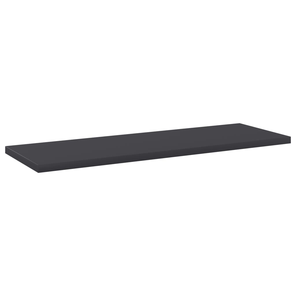 Ripiani per Libreria 8pz Grigi 60x20x1,5cm in Legno Multistrato