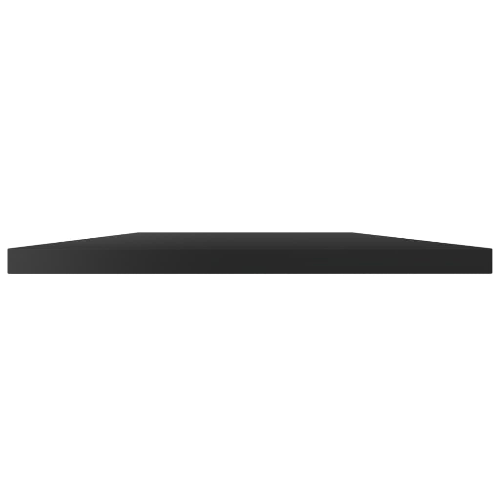 Ripiani per Libreria 4pz Nero Lucido 60x20x1,5cm Multistrato