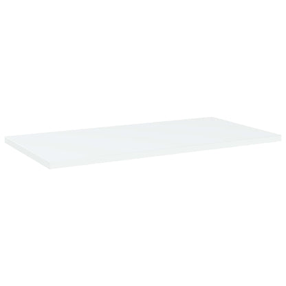 Ripiani per Libreria 8pz Bianchi 60x30x1,5 cm Legno Multistrato
