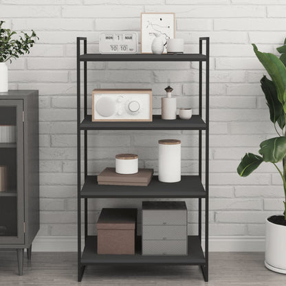 Ripiani per Libreria 4pz Grigi 60x40x1,5cm in Legno Multistrato
