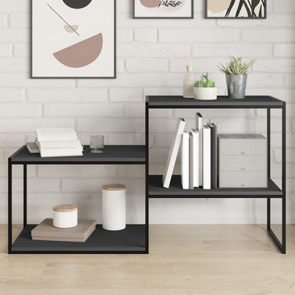 Ripiani per Libreria 4pz Grigi 60x40x1,5cm in Legno Multistrato