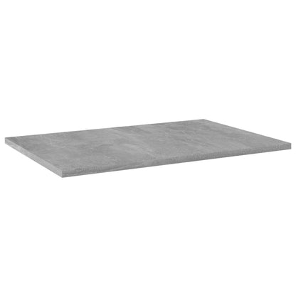 Ripiani per Libreria 8pz Grigio Cemento 60x40x1,5cm Multistrato