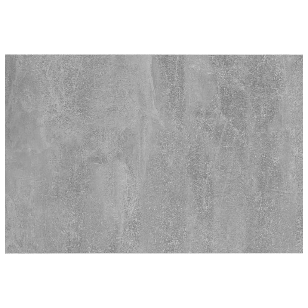 Ripiani per Libreria 8pz Grigio Cemento 60x40x1,5cm Multistrato