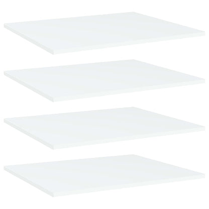 Ripiani per Libreria 4pz Bianchi 60x50x1,5 cm Legno Multistrato