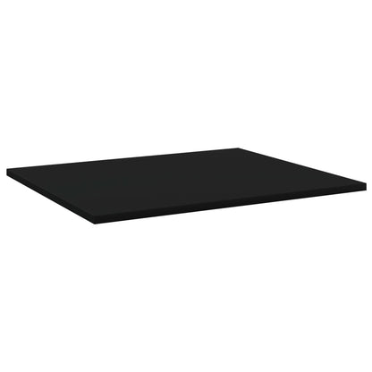 Ripiani per Libreria 8pz Neri 60x50x1,5cm in Legno Multistrato
