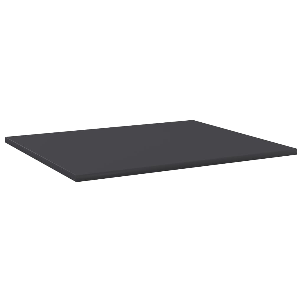 Ripiani per Libreria 4pz Grigi 60x50x1,5cm in Legno Multistrato