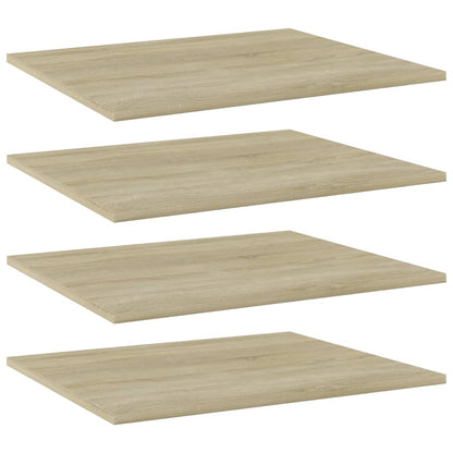 Ripiani per Libreria 4pz Rovere Sonoma 60x50x1,5cm Multistrato