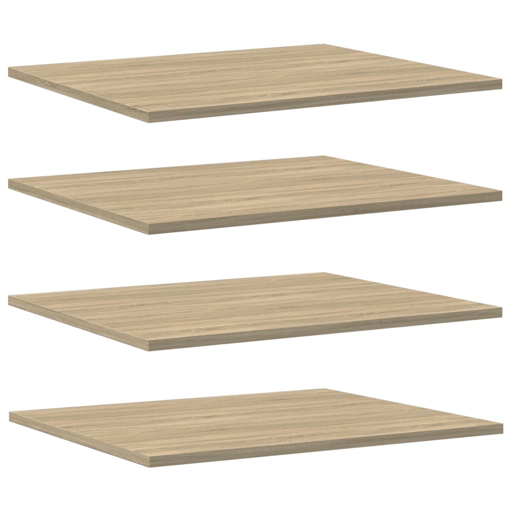 Ripiani per Libreria 8pz Rovere Sonoma 60x50x1,5cm Multistrato