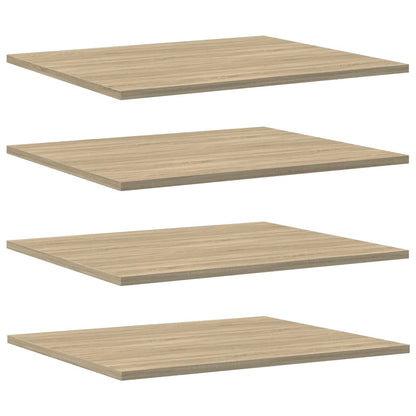 Ripiani per Libreria 8pz Rovere Sonoma 60x50x1,5cm Multistrato