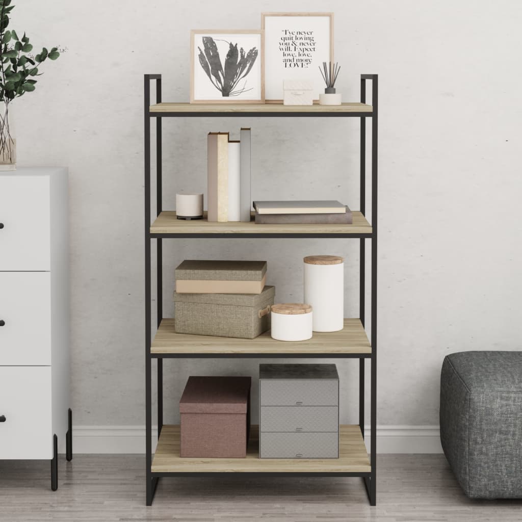 Ripiani per Libreria 8pz Rovere Sonoma 60x50x1,5cm Multistrato