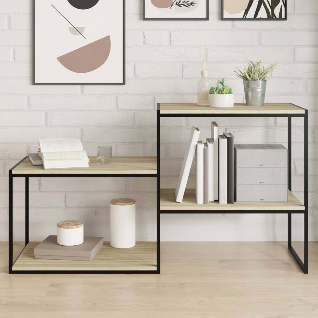 Ripiani per Libreria 8pz Rovere Sonoma 60x50x1,5cm Multistrato