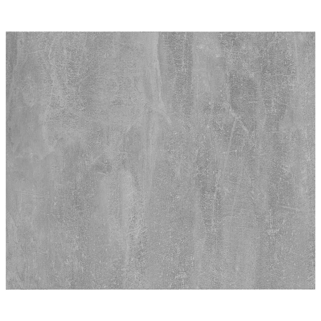 Ripiani per Libreria 8pz Grigio Cemento 60x50x1,5cm Multistrato