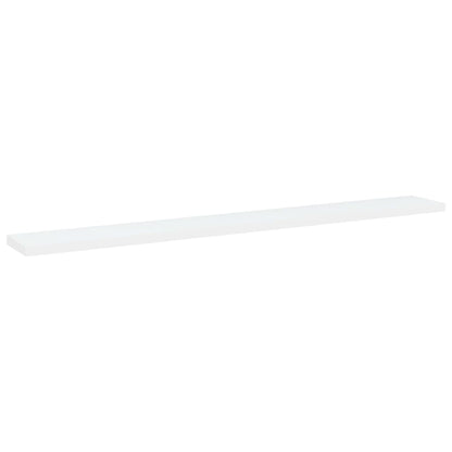 Ripiani per Libreria 4pz Bianchi 80x10x1,5 cm Legno Multistrato