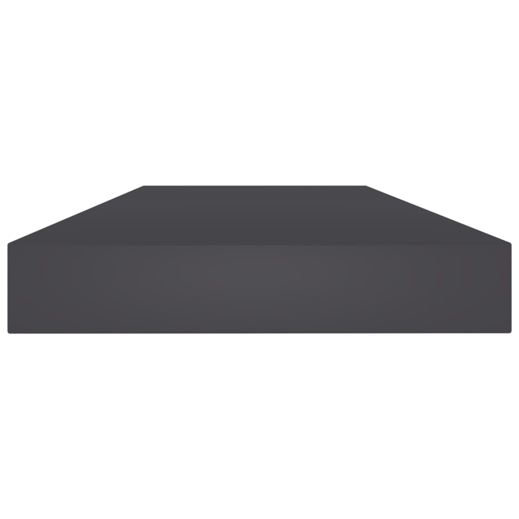 Ripiani per Libreria 4pz Grigi 80x10x1,5cm in Legno Multistrato