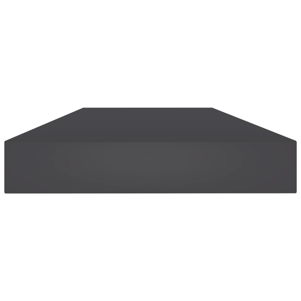 Ripiani per Libreria 8pz Grigi 80x10x1,5cm in Legno Multistrato