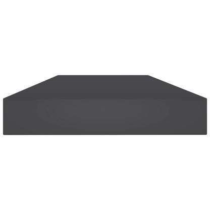 Ripiani per Libreria 8pz Grigi 80x10x1,5cm in Legno Multistrato