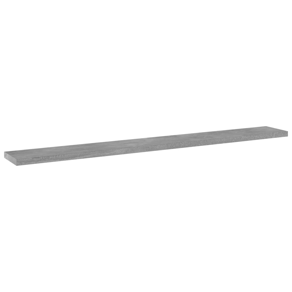 Ripiani per Libreria 4pz Grigio Cemento 80x10x1,5cm Multistrato