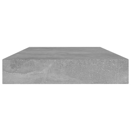 Ripiani per Libreria 4pz Grigio Cemento 80x10x1,5cm Multistrato
