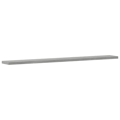 Ripiani per Libreria 8pz Grigio Cemento 80x10x1,5cm Multistrato