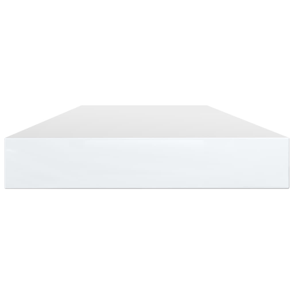 Ripiani per Libreria 4 pz Bianco Lucido 80x10x1,5cm Multistrato