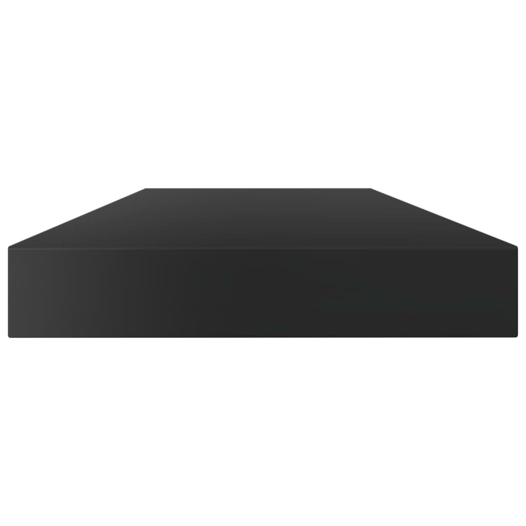 Ripiani per Libreria 4pz Nero Lucido 80x10x1,5cm Multistrato