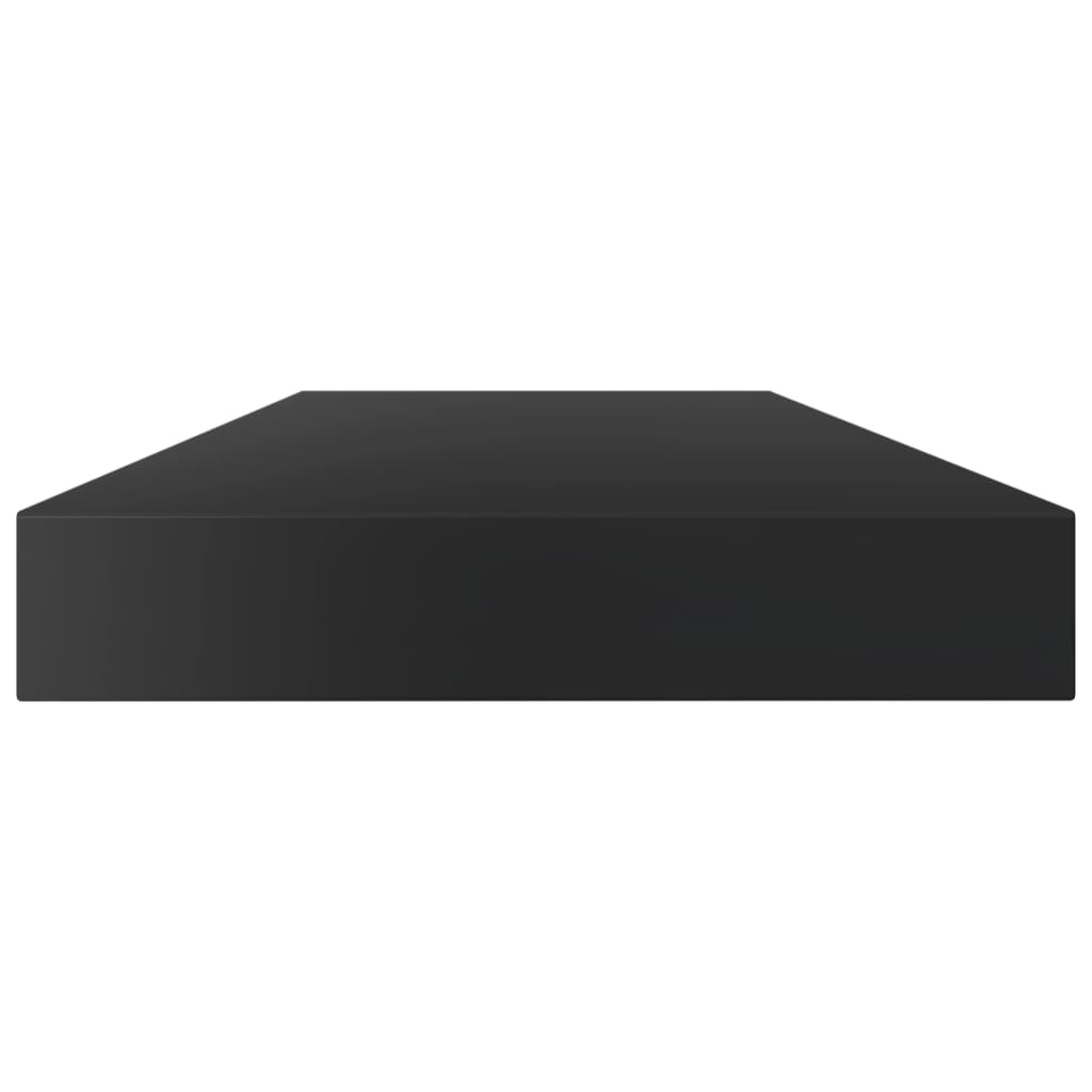 Ripiani per Libreria 8pz Nero Lucido 80x10x1,5cm Multistrato