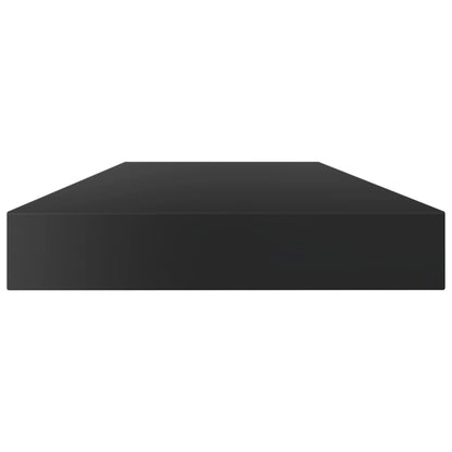 Ripiani per Libreria 8pz Nero Lucido 80x10x1,5cm Multistrato