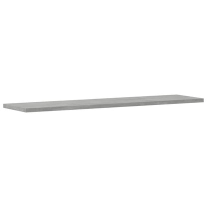 Ripiani per Libreria 4pz Grigio Cemento 80x20x1,5cm Multistrato