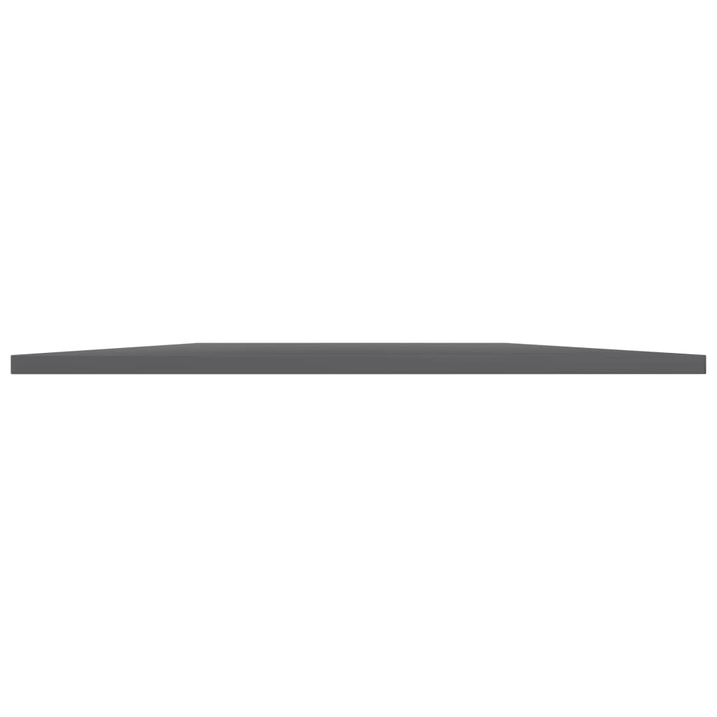 Ripiani per Libreria 4pz Grigio Lucido 80x20x1,5cm Multistrato