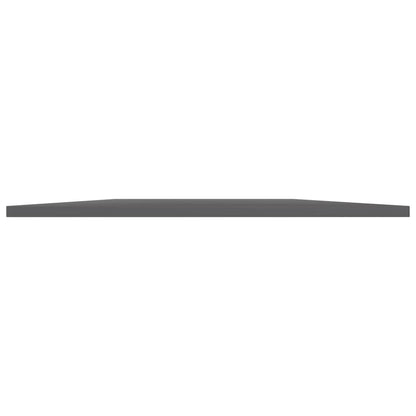 Ripiani per Libreria 4pz Grigio Lucido 80x20x1,5cm Multistrato