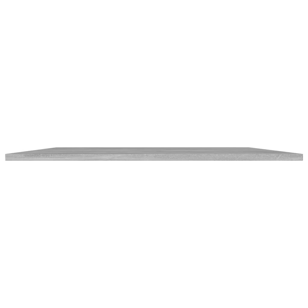 Ripiani per Libreria 4pz Grigio Cemento 80x30x1,5cm Multistrato