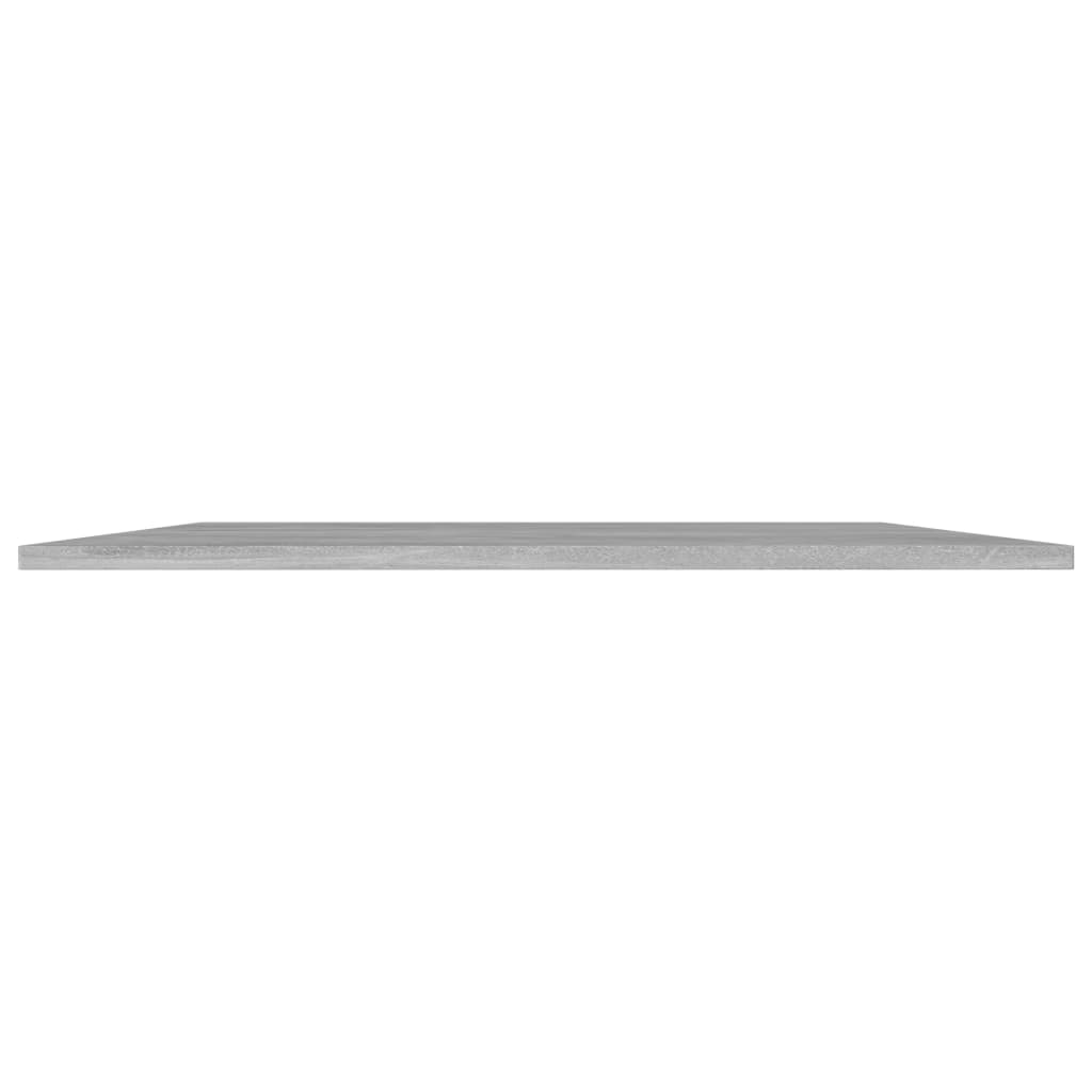 Ripiani per Libreria 8pz Grigio Cemento 80x30x1,5cm Multistrato