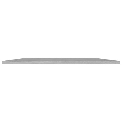 Ripiani per Libreria 8pz Grigio Cemento 80x30x1,5cm Multistrato