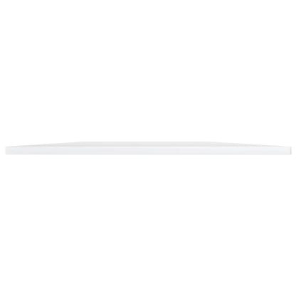 Ripiani per Libreria 4 pz Bianco Lucido 80x30x1,5cm Multistrato