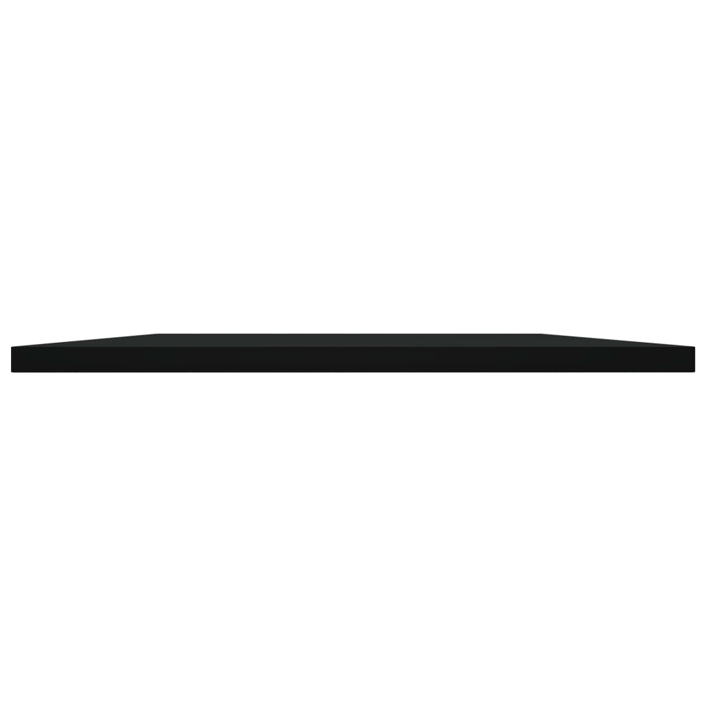 Ripiani per Libreria 4pz Neri 80x40x1,5cm in Legno Multistrato