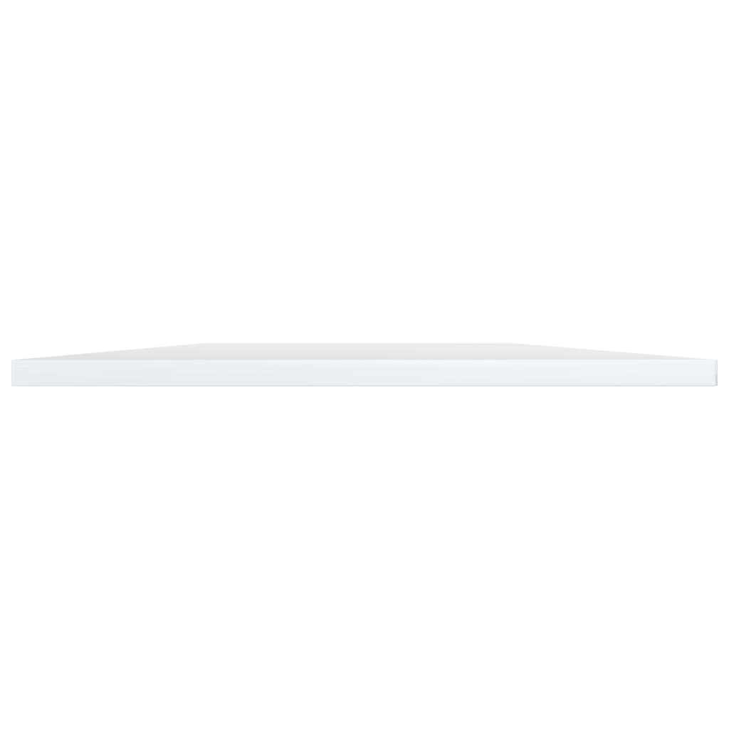 Ripiani per Libreria 8pz Bianco Lucido 80x40x1,5cm Multistrato