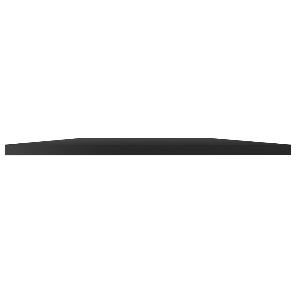 Ripiani per Libreria 8pz Nero Lucido 80x40x1,5cm Multistrato