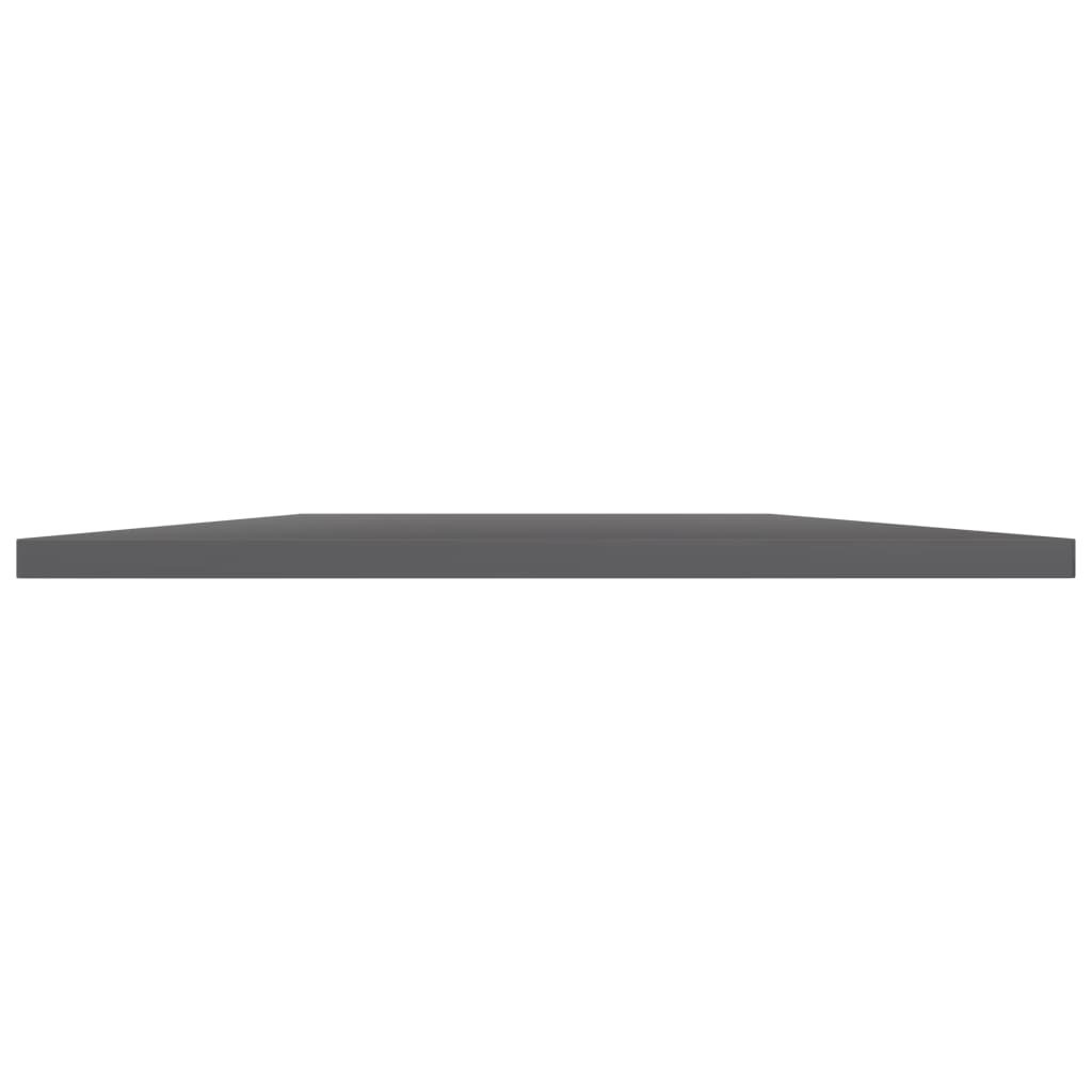 Ripiani per Libreria 8pz Grigio Lucido 80x40x1,5cm Multistrato