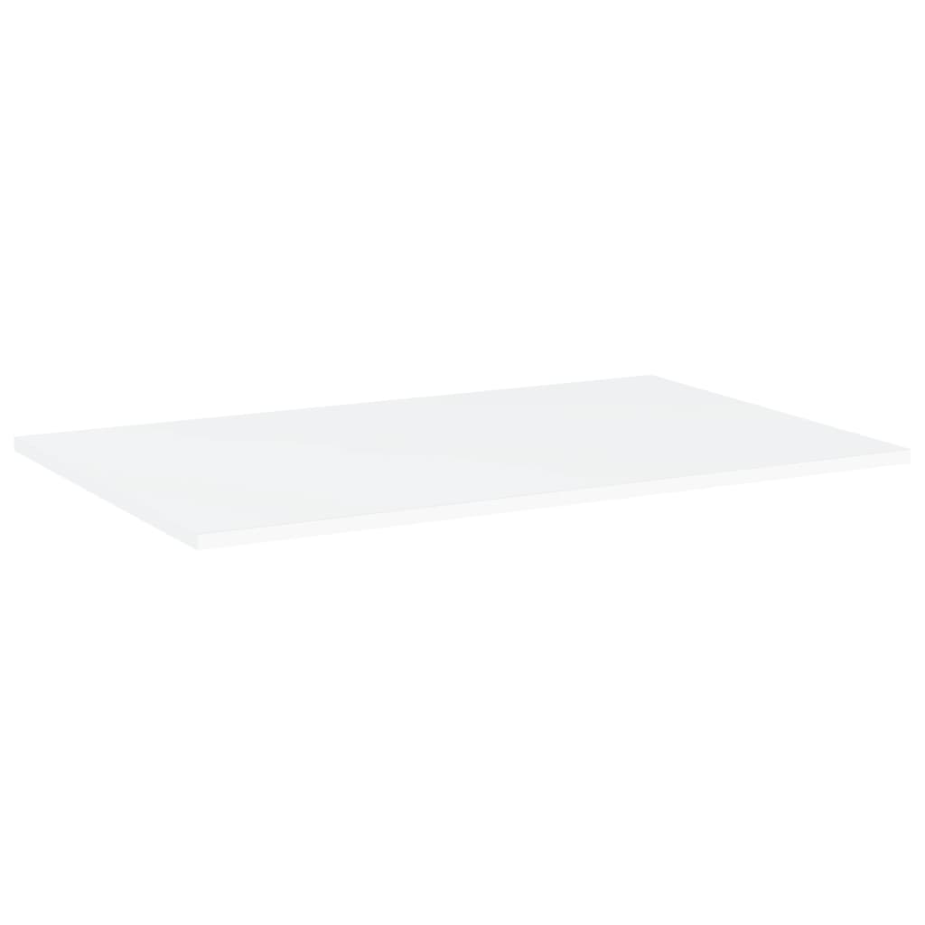 Ripiani per Libreria 4pz Bianchi 80x50x1,5 cm Legno Multistrato