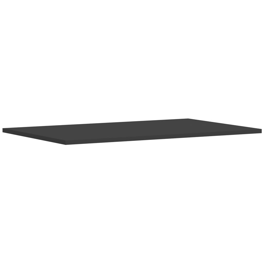 Ripiani per Libreria 4pz Grigi 80x50x1,5cm in Legno Multistrato