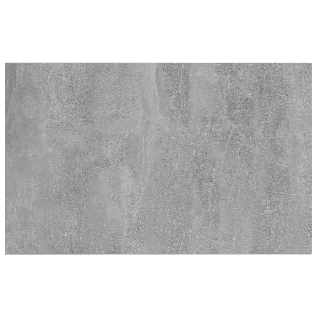 Ripiani per Libreria 4pz Grigio Cemento 80x50x1,5cm Multistrato