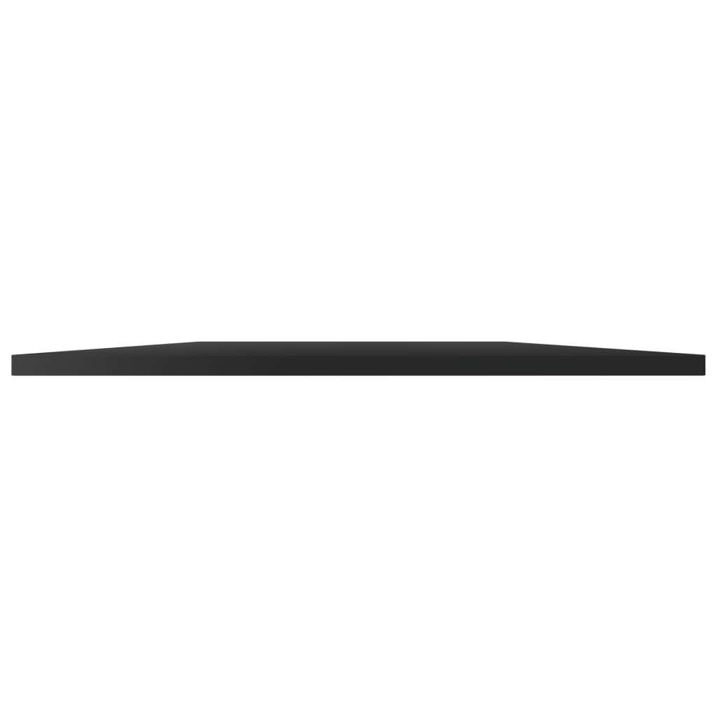 Ripiani per Libreria 4pz Nero Lucido 80x50x1,5cm Multistrato