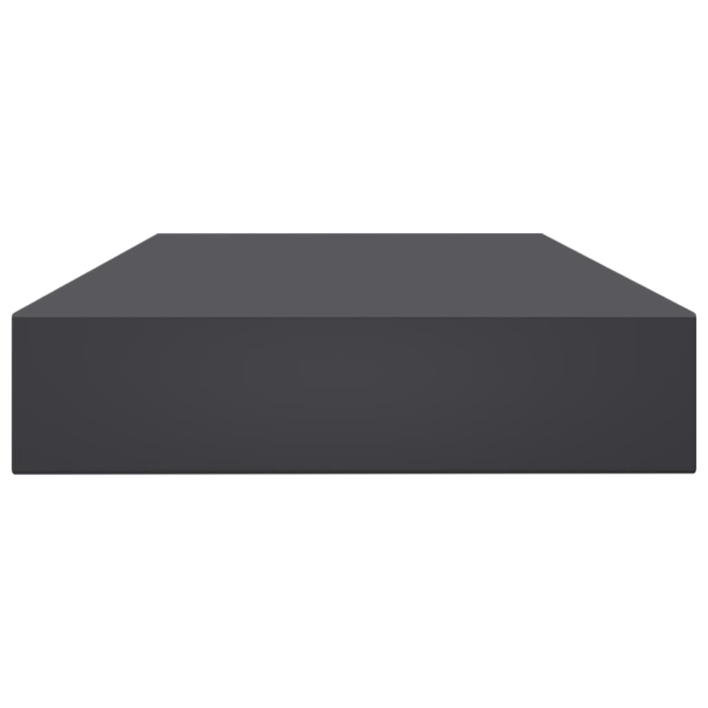 Ripiani per Libreria 4pz Grigi 100x10x1,5cm Legno Multistrato