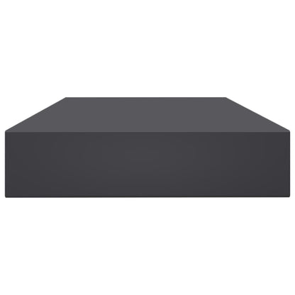 Ripiani per Libreria 4pz Grigi 100x10x1,5cm Legno Multistrato