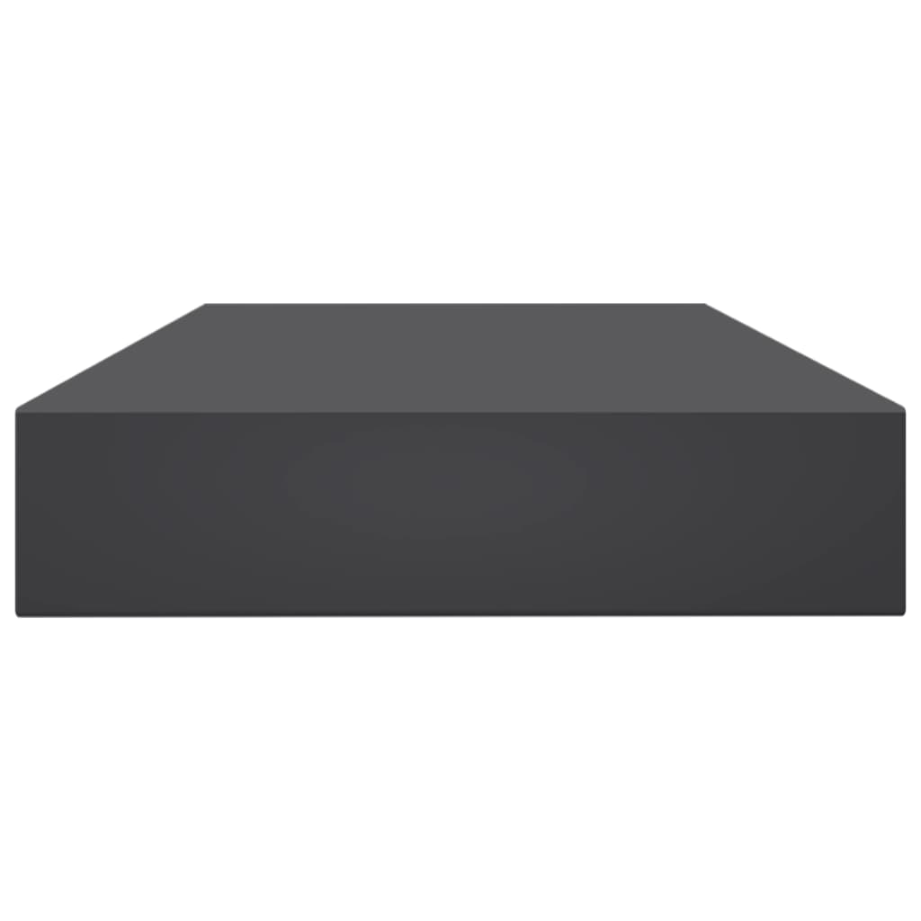 Ripiani per Libreria 8pz Grigi 100x10x1,5cm Legno Multistrato